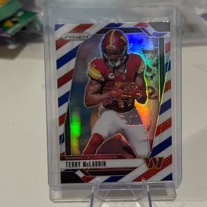 2024 Panini Prizm Terry McLaurin red, white and blue prizm Washington commanders
